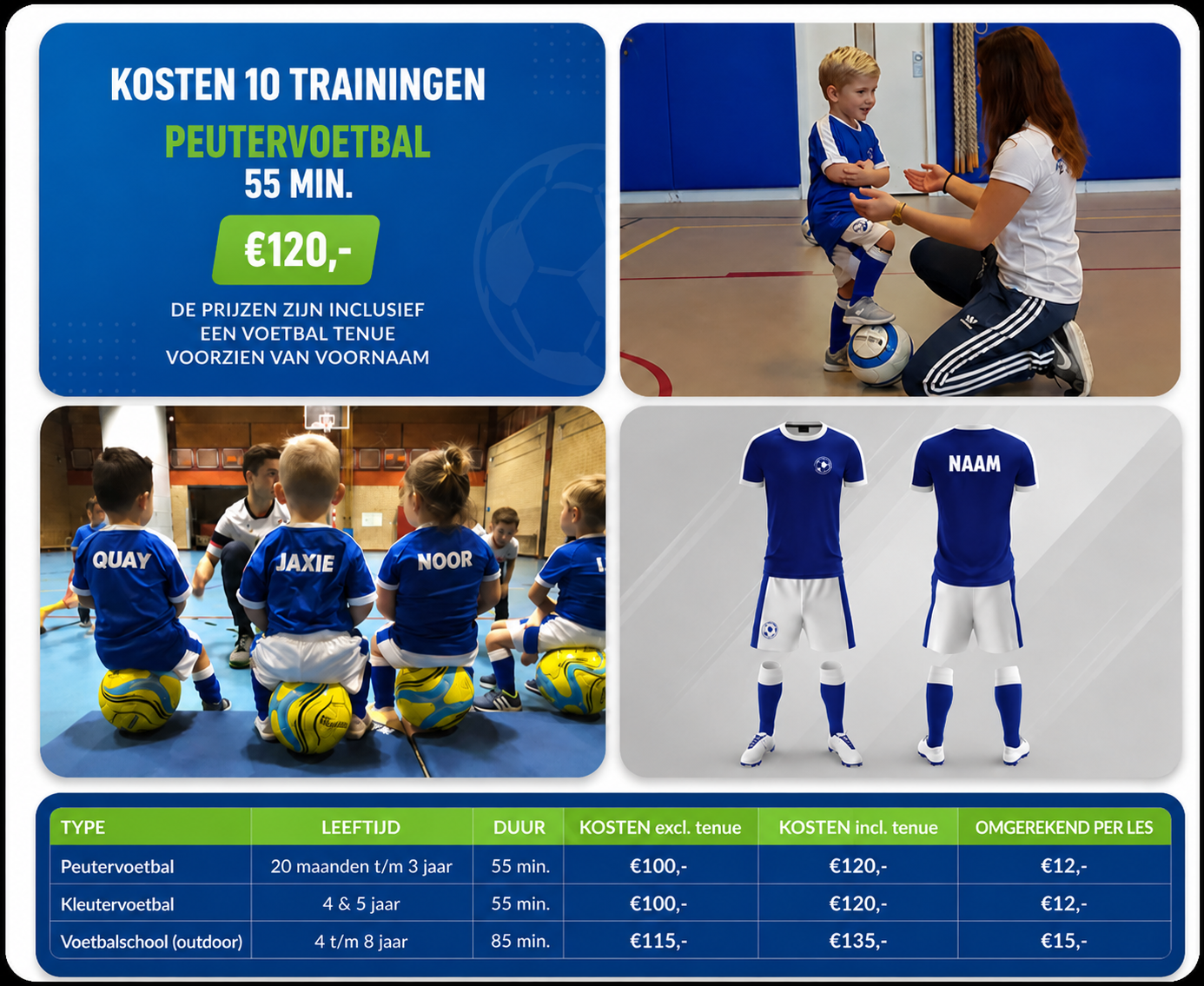 Kosten Peutervoetbal